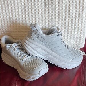 Hoka Women's Light Gray Athletic Shoes